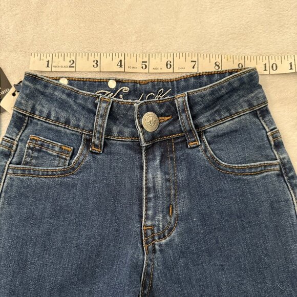 Wired Heart Little Girls Flare Bell Bottom Blue Jeans Size 5 NWT - Picture 7 of 8